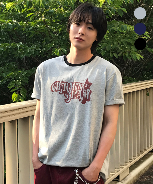 VINTAGE VIRMINGHAM RINGER T-SHIRT [2COLORS]