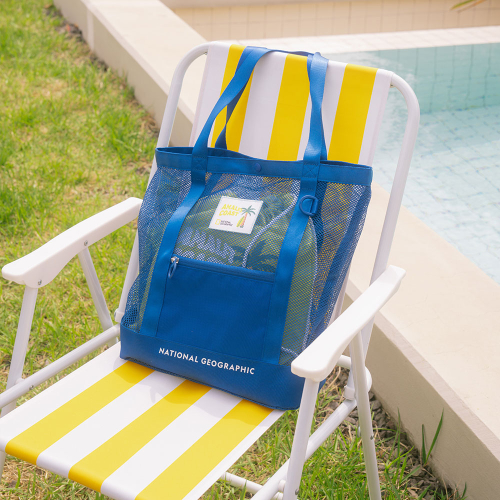 K252KTO200 메쉬 토트백 BLUE