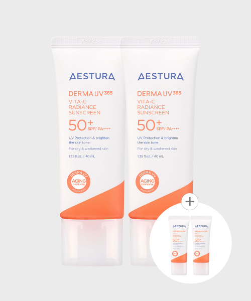 더마UV365 비타C 광채수분 선크림 40ml * 2