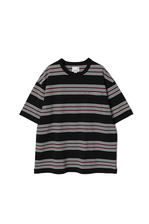 Powell Short Multi полоска T-shirt Brick