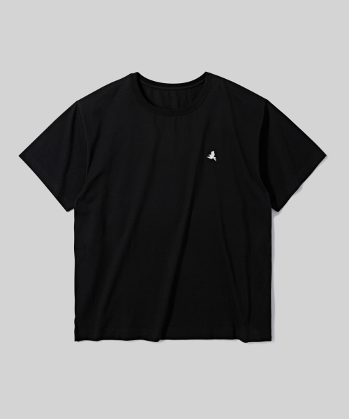 버던트() 오리지널 버드 로고자수 티셔츠 [블랙] 상품 이미지