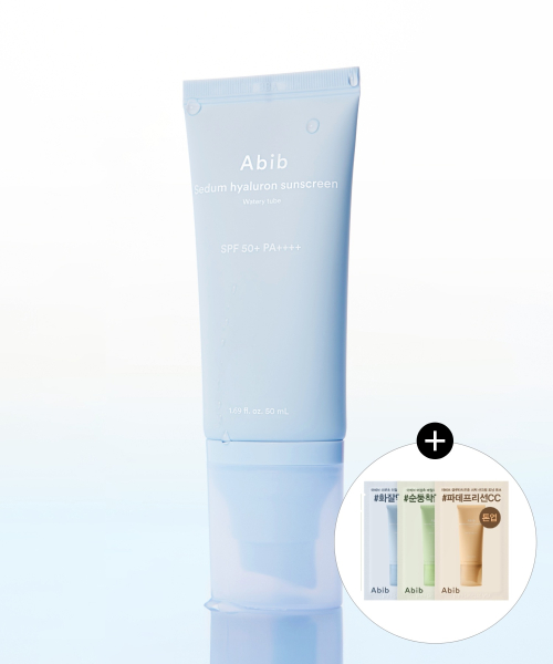 아비브() 수분초 히알루론 선세럼 워터리 튜브 SPF50+ PA++++ 50ml(+선크림 3EA 랜덤 증정) 상품 이미지