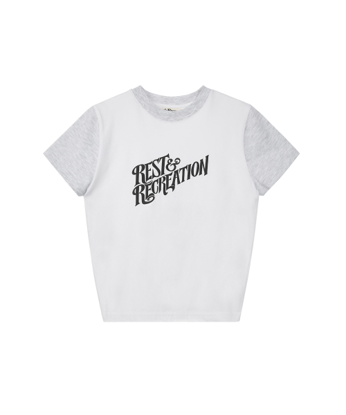 【Rest&Recreation】WAVE LOGO COLORATION T-SHIRT 레스트앤레크레이션(REST&RECREATION) WAVE LOGO COLORATION T
