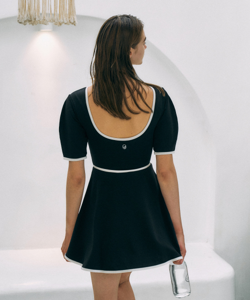 Puff Half Sleeve SwimSuit[LMBBSW101]-3color