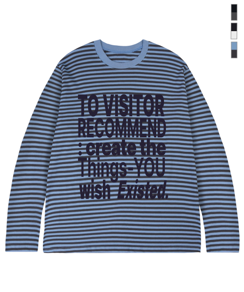 [UNISEX] Полосатый лонгслив VISITOR_3color