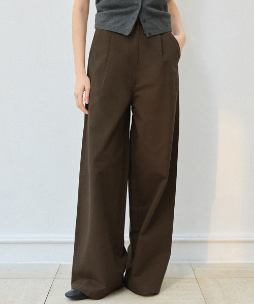 Широкие брюки чинос Dark Brown