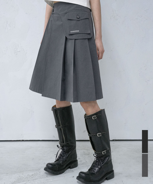 어반드레스 Saddle Midi Pleats Skirt - 2COL