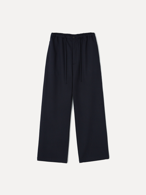 W Bente slouchy tie-up pants navy