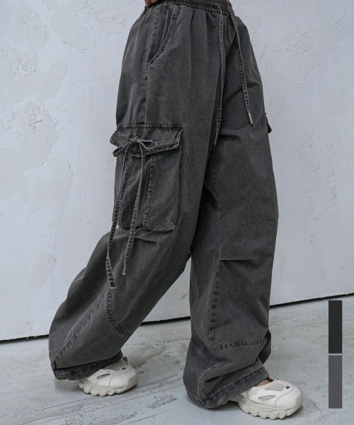 어반드레스(AVANDRESS) S Dyed Cargo Denim Pants - 2COL