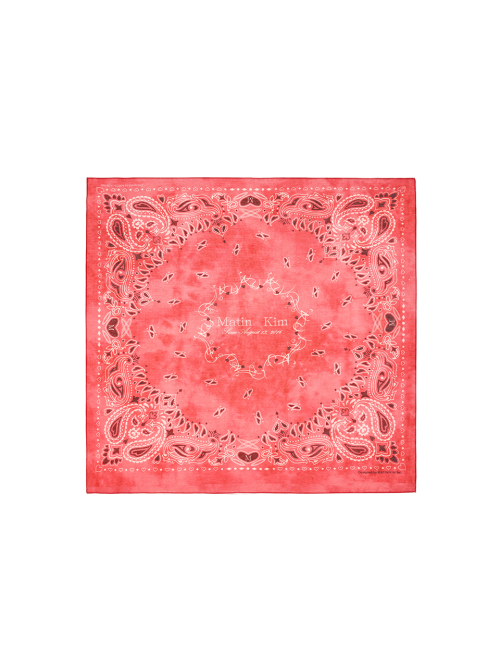 MATIN VINTAGE PRINTED BANDANA IN RED