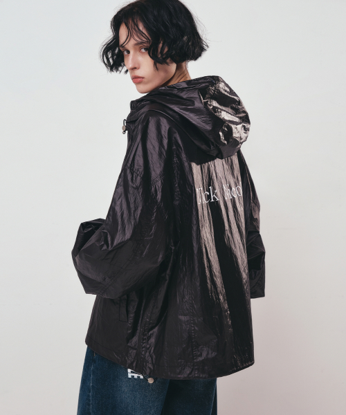 NICOLE HOODY BLOUSON JUMPER_BLACK