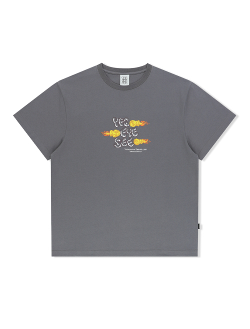 예스아이씨(YESEYESEE) Y.E.S Game Tee Dark Grey - 사이즈