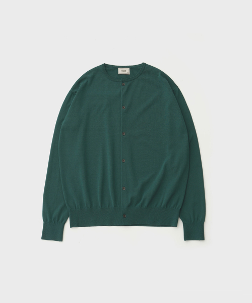 Basis Roundneck Cardigan (Forest)