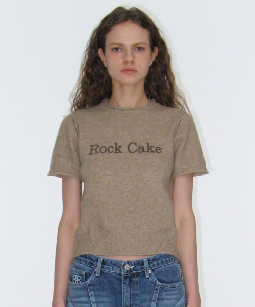 Stitch Line Round Knit - Beige