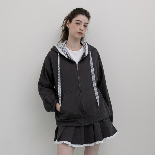 AR_Hooded sweatshirt and skirt set_2color