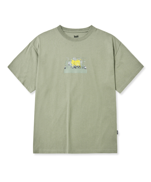 ★BROWNBREATH★ GROUNDWORK TAG TEE KHAKI 브라운브레스(BROWNBREATH) GROUNDWORK TAG TEE - KHAKI