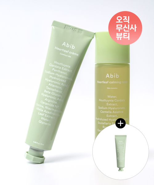 아비브() 어성초 카밍 토너 스킨 부스터 200ml + 어성초 크림 카밍 튜브 75ml (+어성초 크림 30ml 증정) 상품 이미지