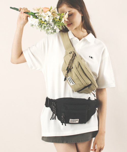 ★masmarulez★ mama sling waist bag _khaki Beige 마스마룰즈(MASMARULEZ) mama sling waist bag _ khaki Beige