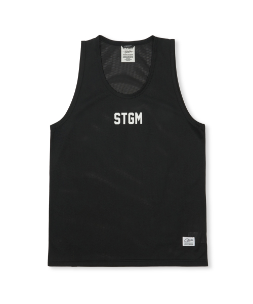 Mesh Oversized Sleeveless Black
