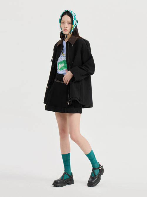 Collar Coloring Walk Jumper (dark black) LFUAS25200BKD