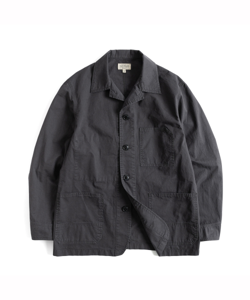 W23 COTTON CHORE JACKET (ash black)