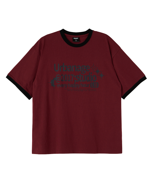STUDIO Ringer Oversized T-Shirt Khaki