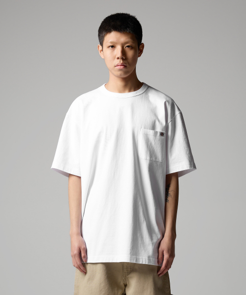 디키즈() 베이직 루즈핏 포켓 티셔츠 White 상품 이미지