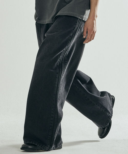 Джинсы Incision Track Denim Pants (Black)