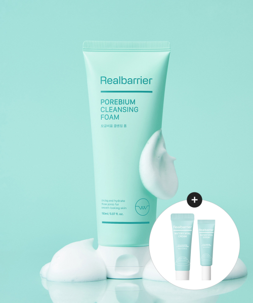 리얼베리어() 모공비움 클렌징 폼 150ML (증정 워터리 히알 (세럼 7ml+크림10ml)) 상품 이미지