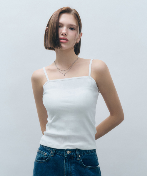 Базовая майка в рубчик из хлопка MDTS079_4 Colors