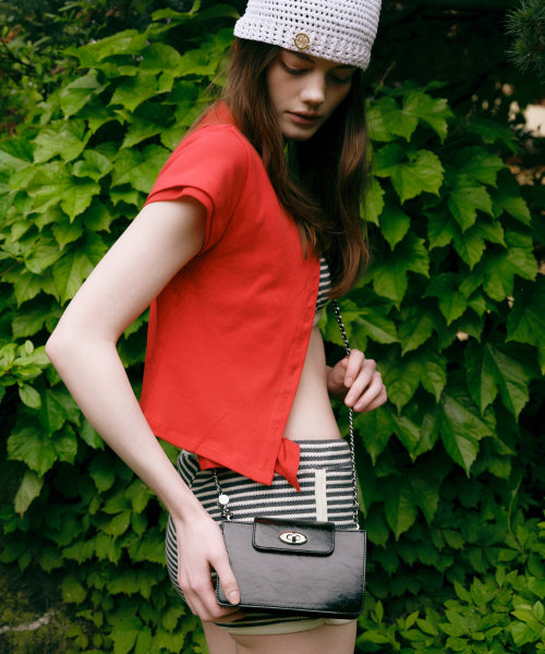 LF [질바이질스튜어트] [안나] 스몰 체인 크로스백 - 4color JLBA5E021BK JLBA5E022WT JLBA5E024SV JLBA5E023P2