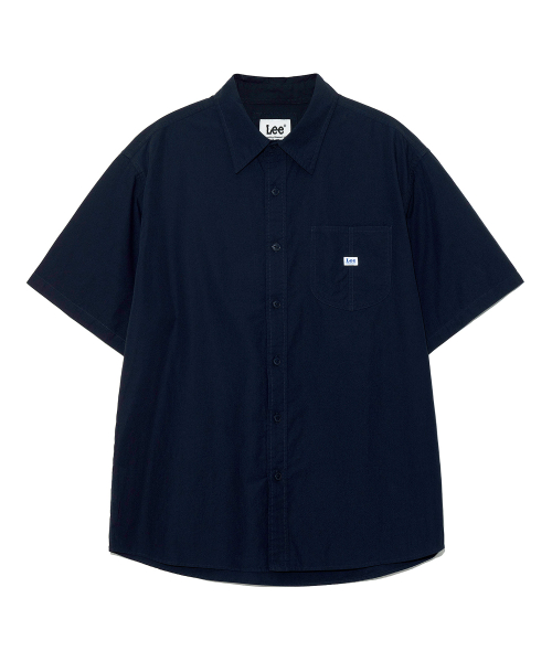 Льняная рубашка с карманом Loko Navy