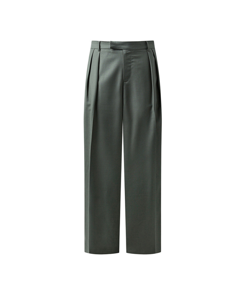 Men Pintuck slacks Khaki