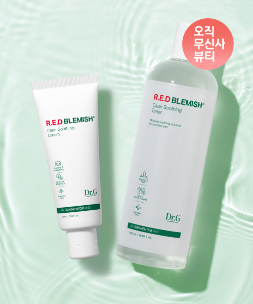 닥터지() 레드 블레미쉬 클리어 수딩크림 70mL(튜브형)+수딩토너500mL 상품 이미지