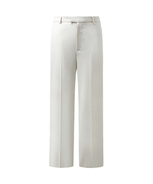 Men High waist slacks Ivory