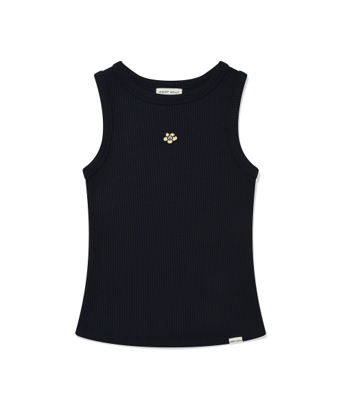 Женская майка без рукавов с контрастной отделкой Dark Navy