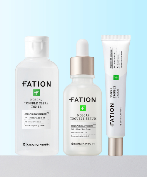 노스카나인 트러블 3종 세트 (토너 100ml+세럼 30ml+크림 45ml)
