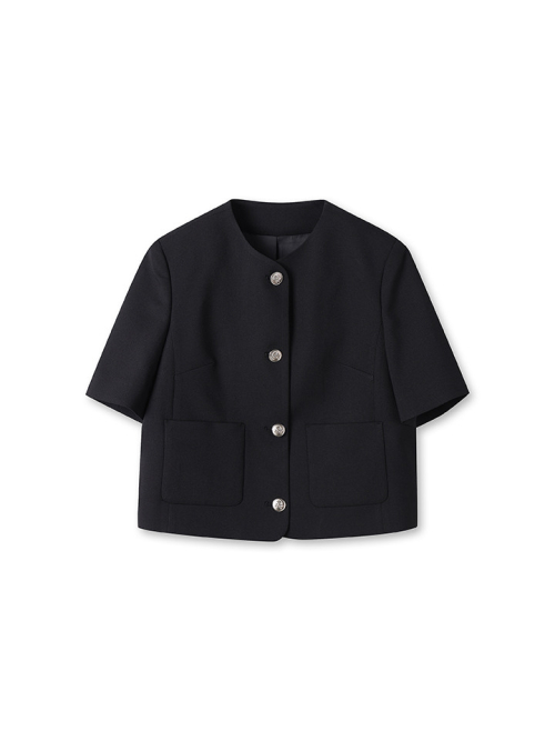 Женский трикотажный жакет с круглым вырезом MSF2KG2501