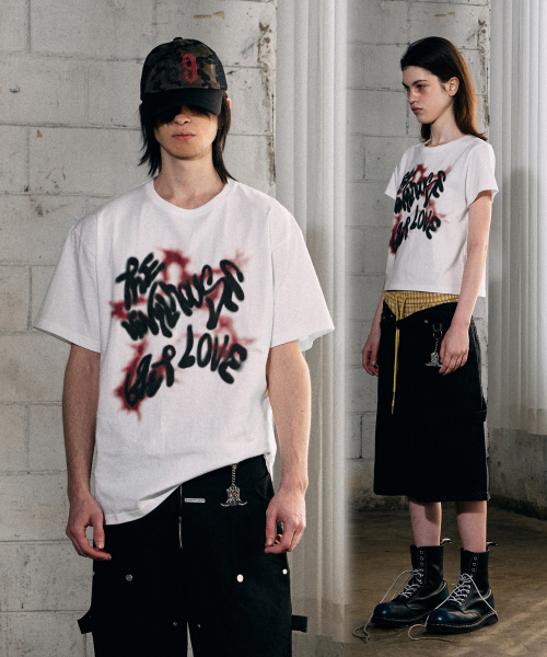 SPRAY STAR TEE WHITE