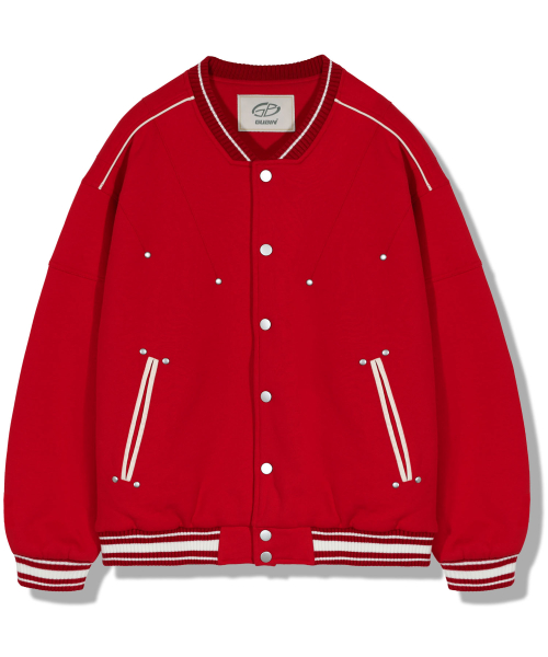 Бейсбольная куртка с заклепками Line - Red