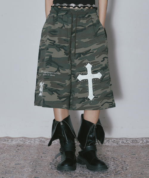 니어노어(NIIER NOR) N-CROSS HALF PANTS_CAMO - 사이즈 & 후기