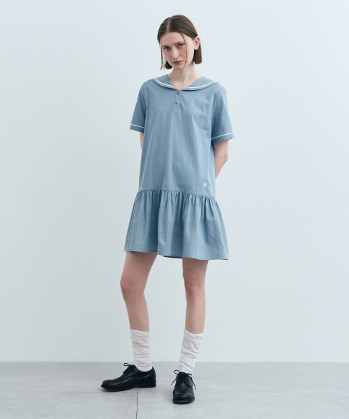 W SAILOR ONEPIECE light blue
