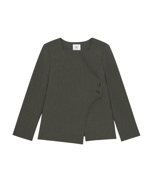 Костюмный блейзер-жакет - Charcoal Khaki