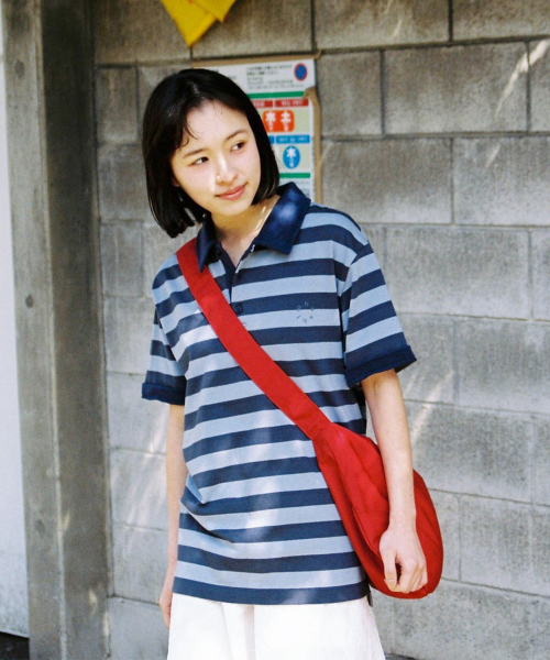 PK STRIPE SHIRT, BLUE