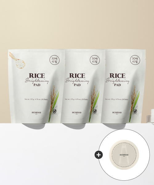 스킨푸드() [패드케이스 증정] [2+1] 라이스 브라이트닝 패드 리필 30매 상품 이미지