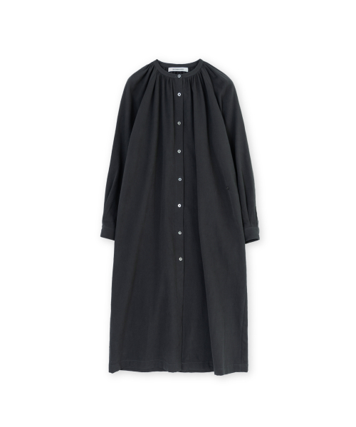 W Gathered Dress, Black