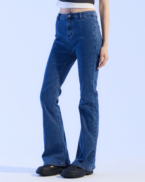 Retro Flare Denim (JEAN BLUE)