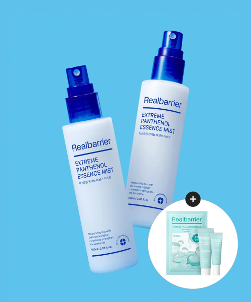 리얼베리어() 익스트림 판테놀 에센스 미스트 100MLX 2개 (증정 워터리 히알 (세럼 7ml+크림10ml)+마스크1매)) 상품 이미지
