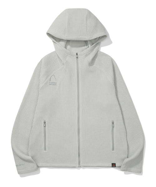 W GRANITE Polartec Powerdry сетчатый зип MISTY GREY