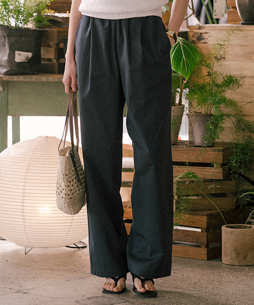 Cotton wide pants TISU01PT02_Navy